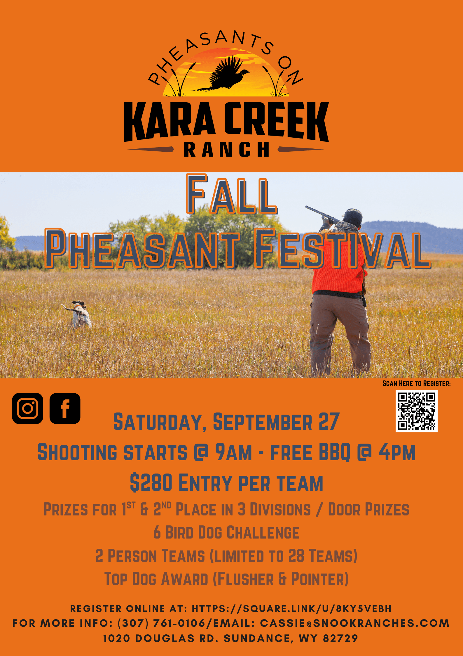 ’25 Fall Pheasant Festival Poster